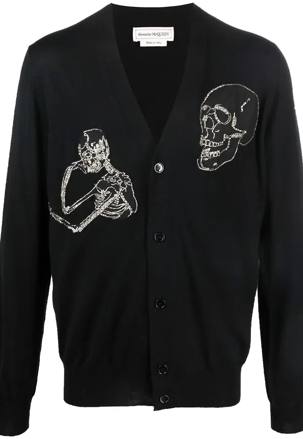 Alexander McQueen kofta med knappar - Svart