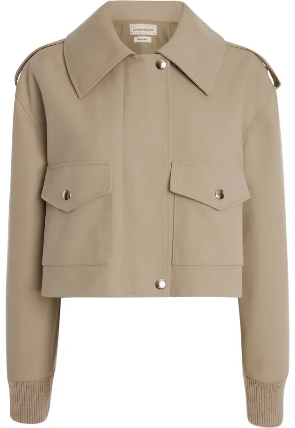 Alexander McQueen kort pilotjacka - Neutral