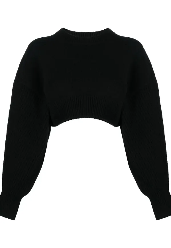 Alexander McQueen kort tröja - Svart