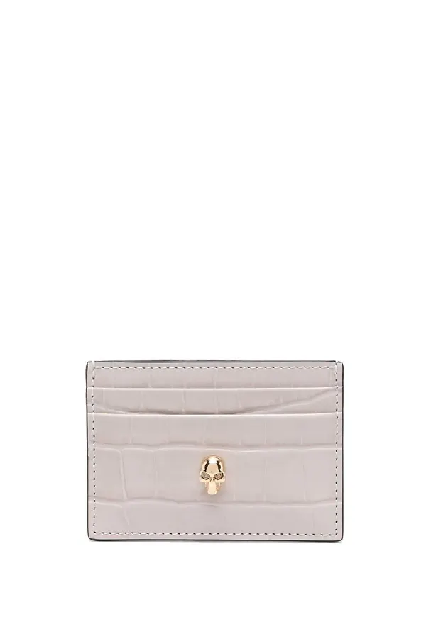 Alexander McQueen korthållare med dödskalle - Neutral