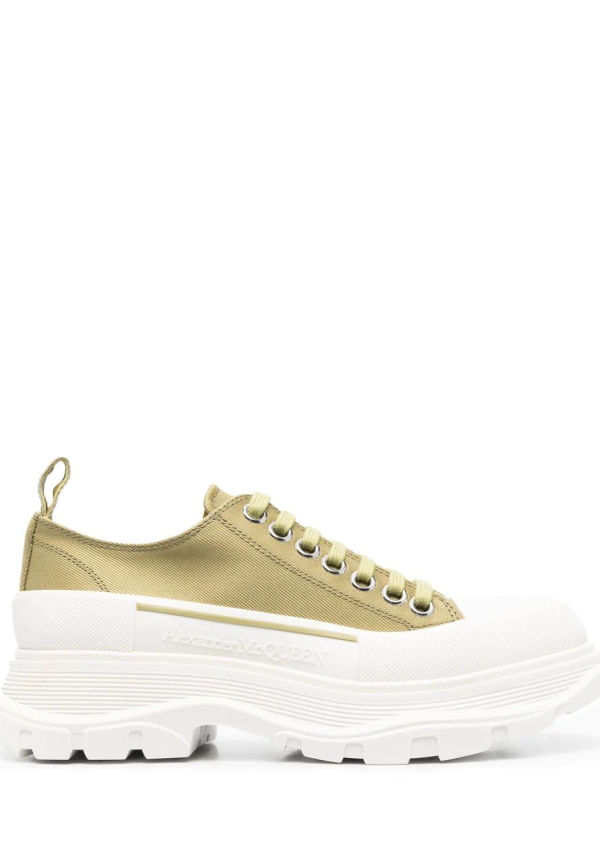 Alexander McQueen Kosmos Tread platåsneakers - Grön