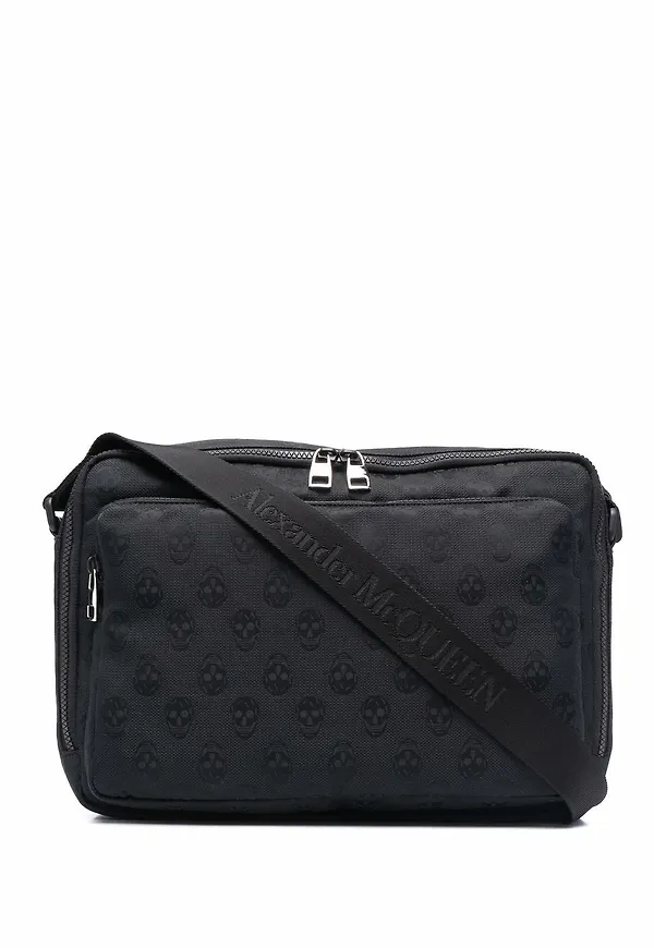 Alexander McQueen laptopfodral med dödskalle - Svart