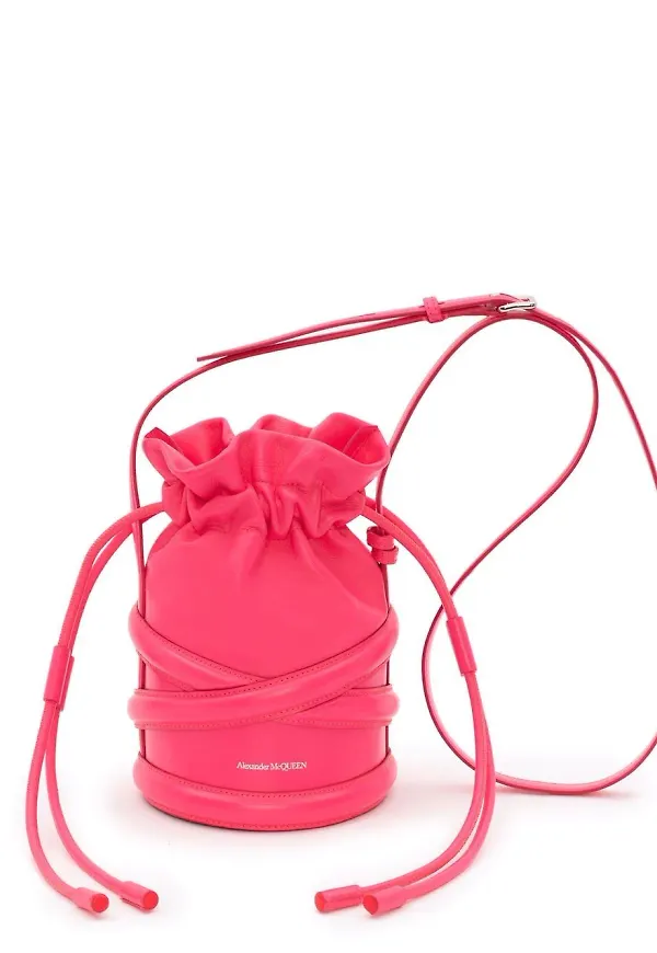 Alexander McQueen liten väska - Rosa