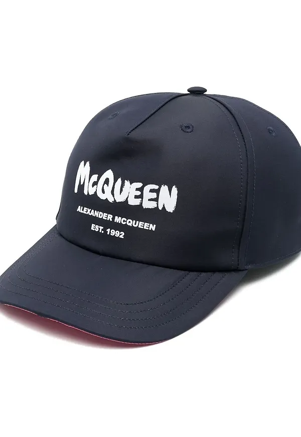 Alexander McQueen logo-print baseball cap - Blå