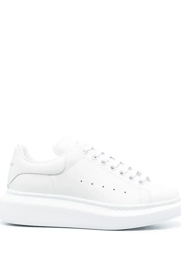 Alexander McQueen lädersneakers - Vit