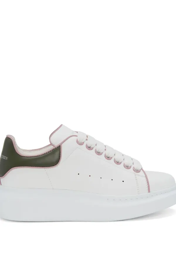 Alexander McQueen låga grova sneakers - Vit