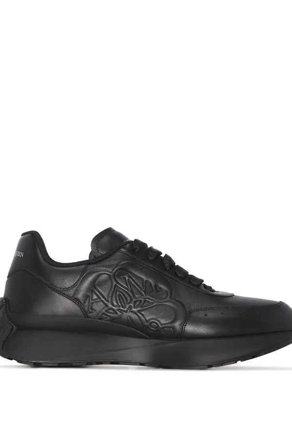 Alexander McQueen låga löparsneakers - Svart