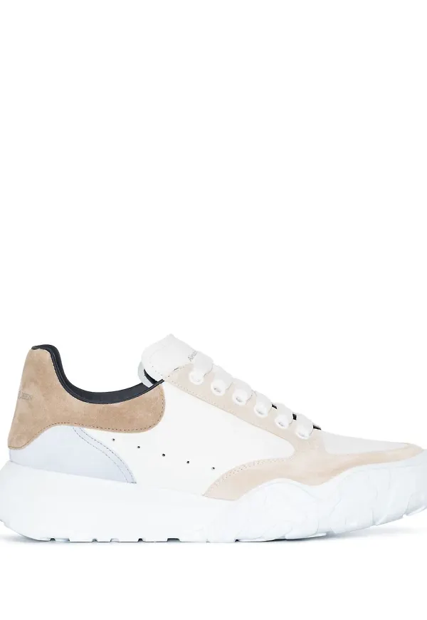 Alexander McQueen låga löparsneakers - Vit
