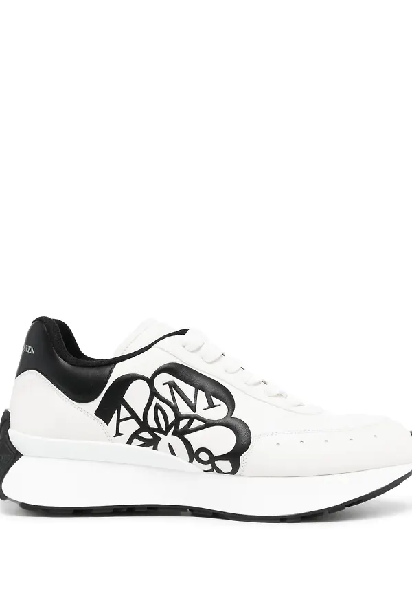 Alexander McQueen låga sneakers - Vit
