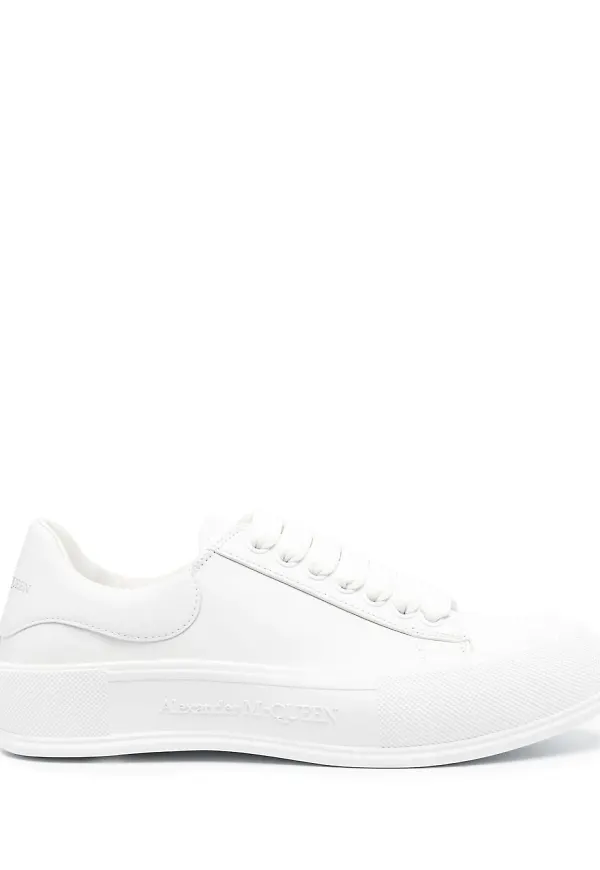 Alexander McQueen låga sneakers - Vit
