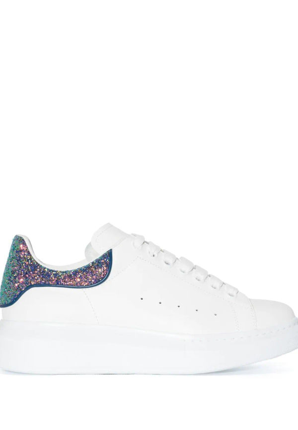 Alexander McQueen låga sneakers i oversize-modell - 9994 WHITE/GREAG/PETROL