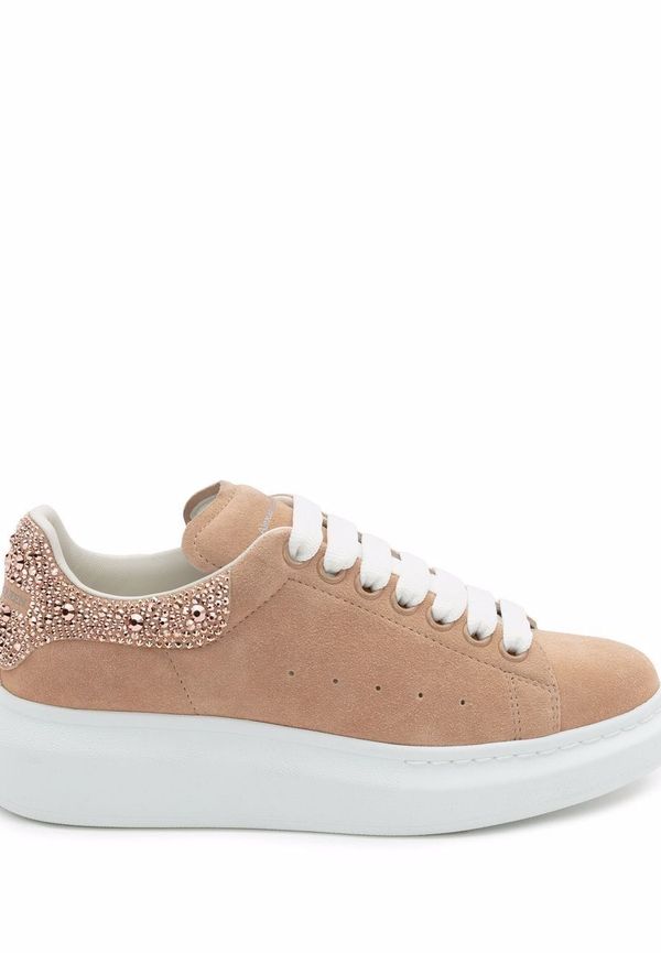 Alexander McQueen låga sneakers i oversize-modell - Rosa