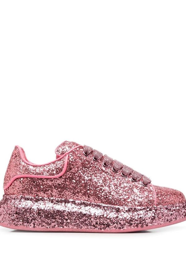 Alexander McQueen låga sneakers i oversize-modell - Rosa