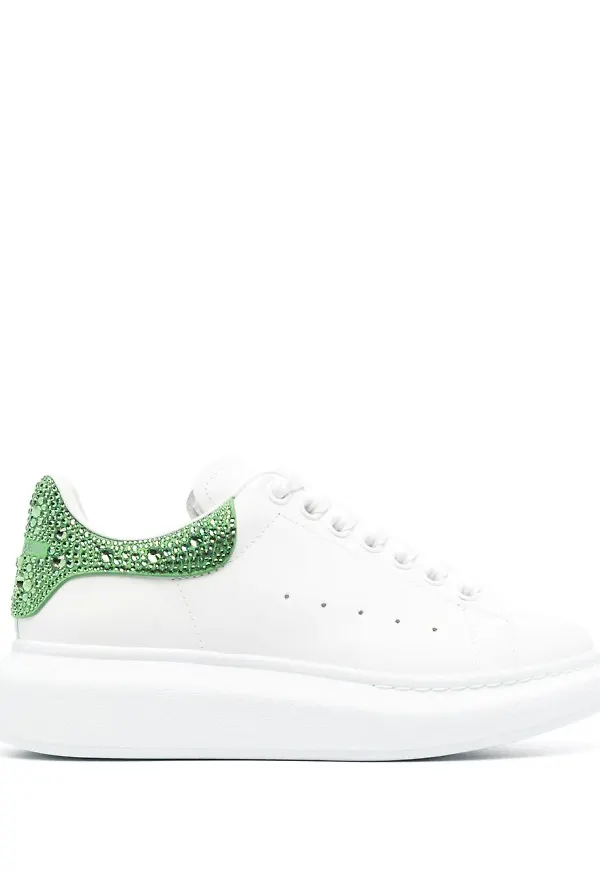 Alexander McQueen låga sneakers i oversize-modell - Vit