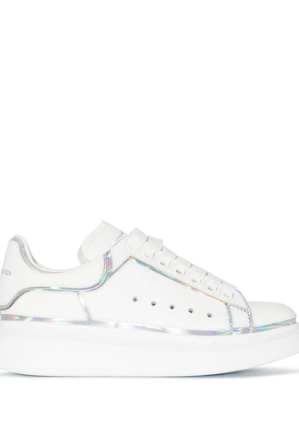 Alexander McQueen låga sneakers i oversize-modell - Vit