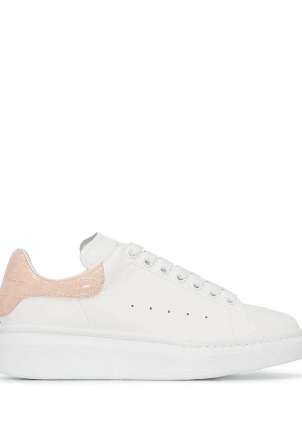 Alexander McQueen låga sneakers i oversize-modell - Vit