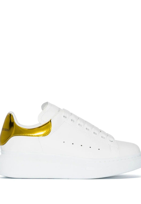 Alexander McQueen låga sneakers i oversize-modell - Vit