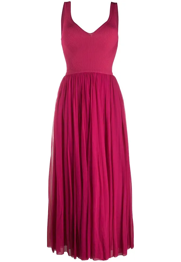 Alexander McQueen lång plisserad kjol - Rosa