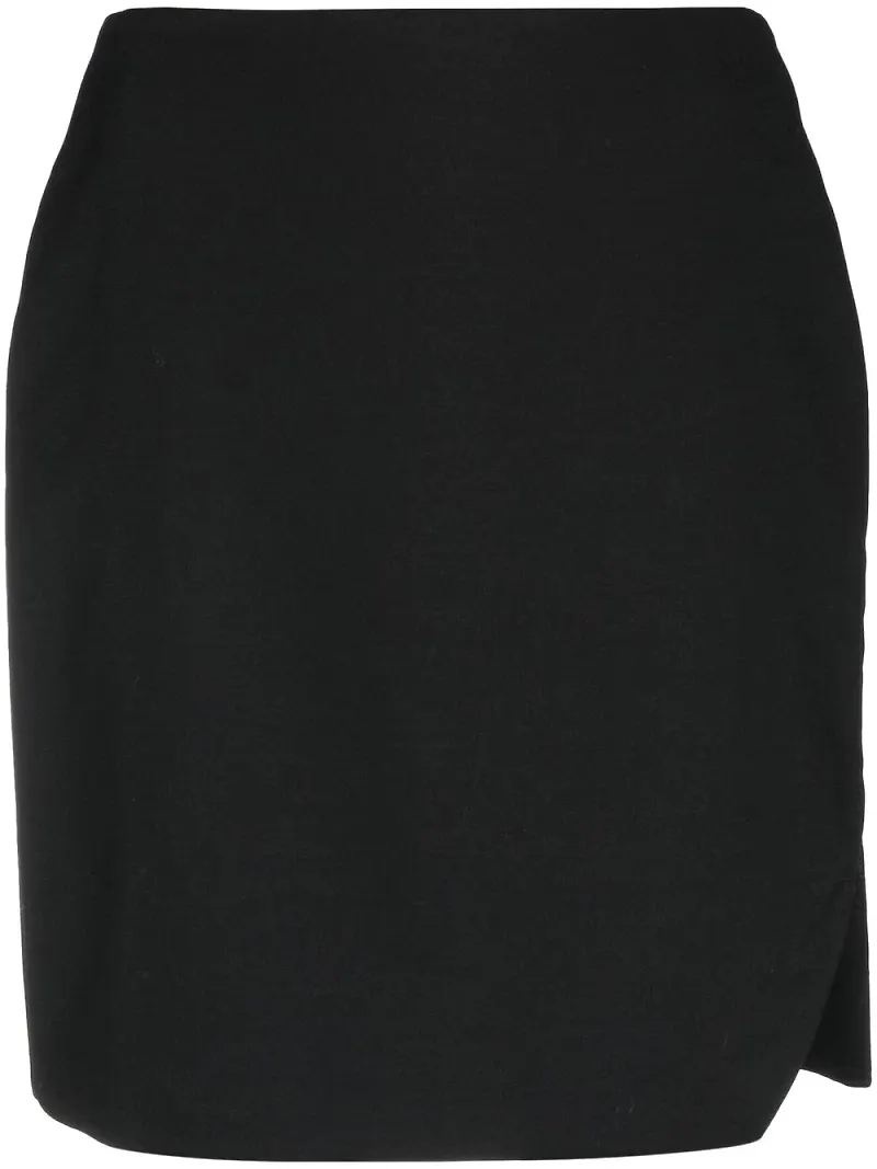 Alexander McQueen minikjol med sidoslits - Svart