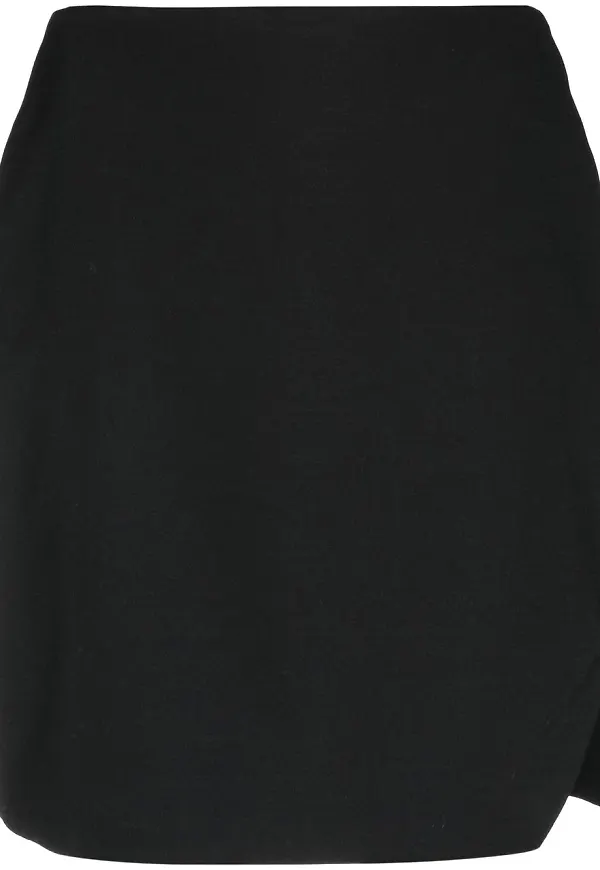 Alexander McQueen minikjol med sidoslits - Svart