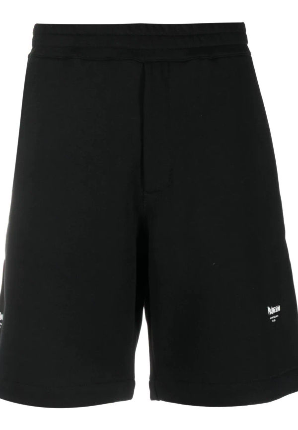 Alexander McQueen mjukisshorts med broderad logotyp - Svart