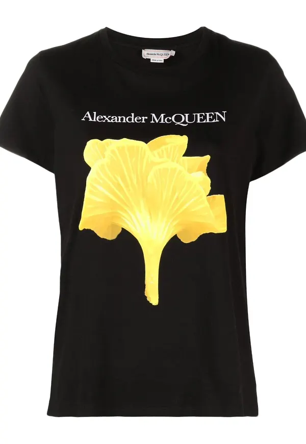 Alexander McQueen Mushroom t-shirt - Svart