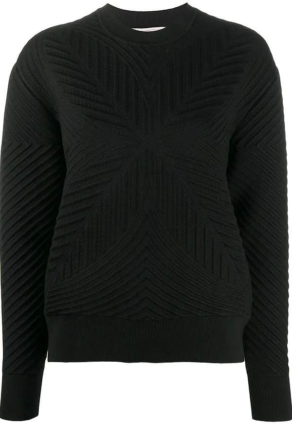 Alexander McQueen mönstrad tröja - Svart