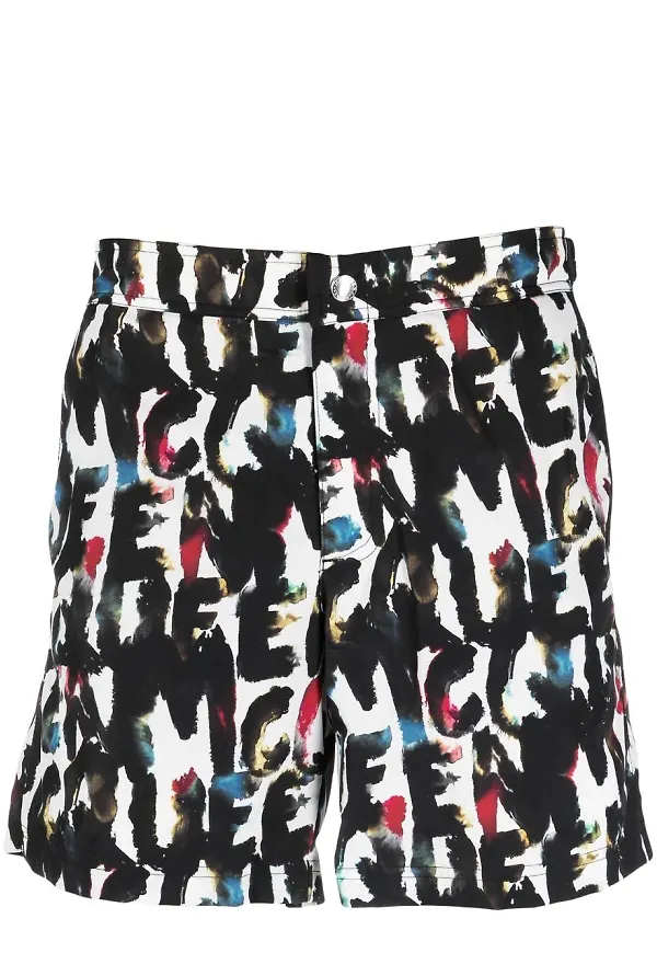 Alexander McQueen mönstrade shorts - Vit