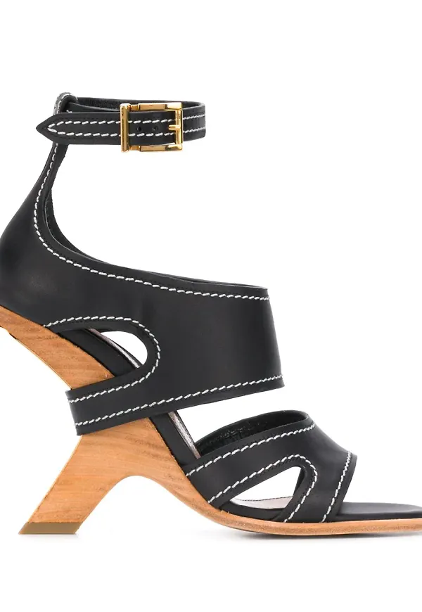 Alexander McQueen No.13 sandaler - Svart