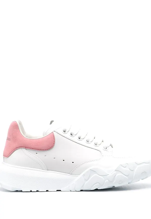 Alexander McQueen Oversized Court sneakers - Vit