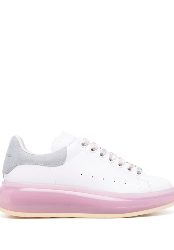 Alexander McQueen Oversized låga sneakers - Vit