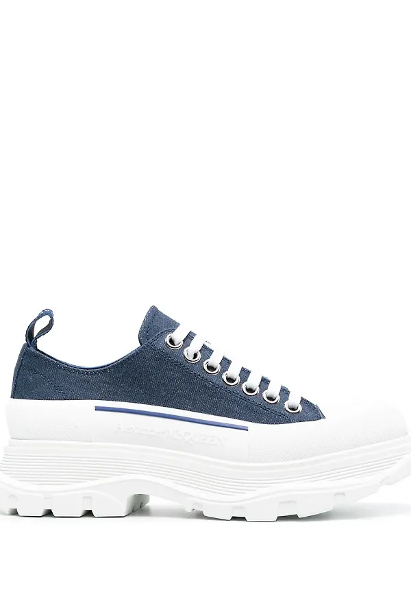 Alexander McQueen platåsneakers - Blå