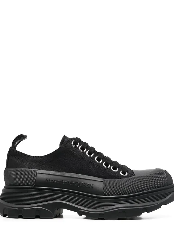 Alexander McQueen platåsneakers - Svart