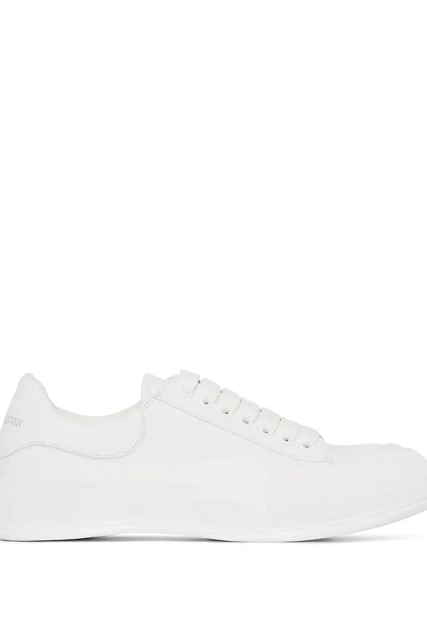 Alexander McQueen Plimsoll låga sneakers - Vit