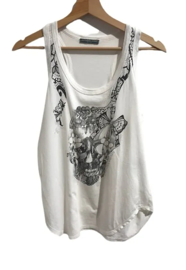 Alexander McQueen Pre-owned Bomullstopp Vit, Dam