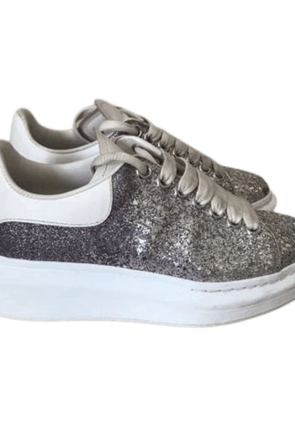 Alexander McQueen Pre-owned Lädersneakers Brun, Dam