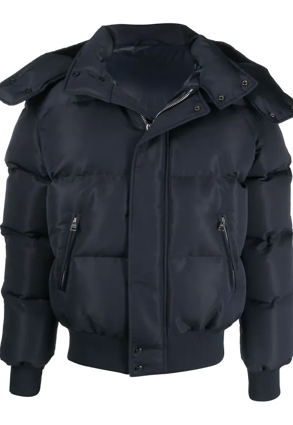 Alexander McQueen puffrock med graffititryck - Blå