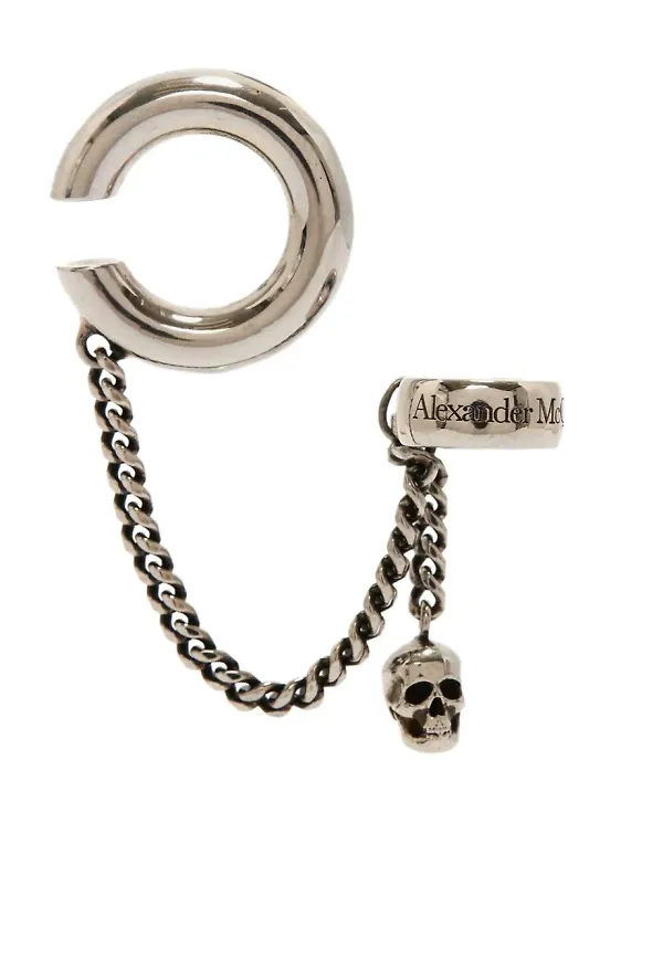 Alexander McQueen Punk AirPod örhänge - Silverfärgad