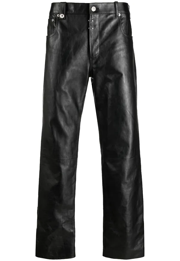 Alexander McQueen raka skinnbyxor - Svart