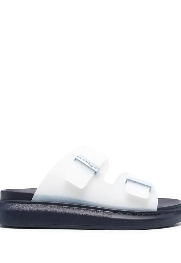 Alexander McQueen remsandaler med spänne - Vit