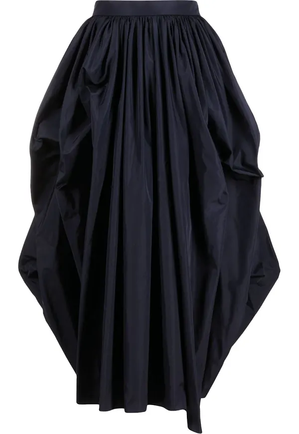 Alexander McQueen rynkad puffkjol - Blå