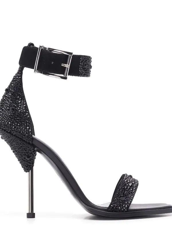 Alexander McQueen sandaler med ankelrem - Svart