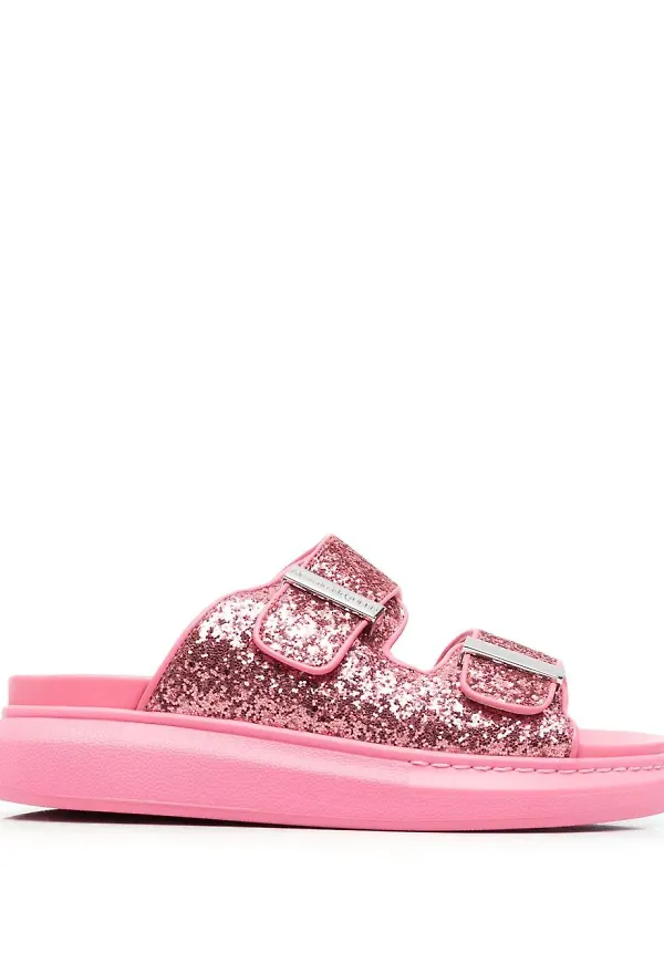 Alexander McQueen sandaler med grov sula - Rosa