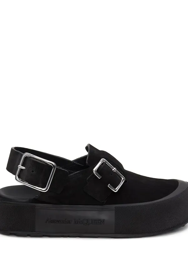 Alexander McQueen sandaler med sidospänne - Svart
