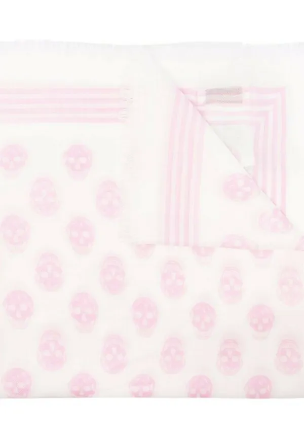 Alexander McQueen Scarf Vit, Dam