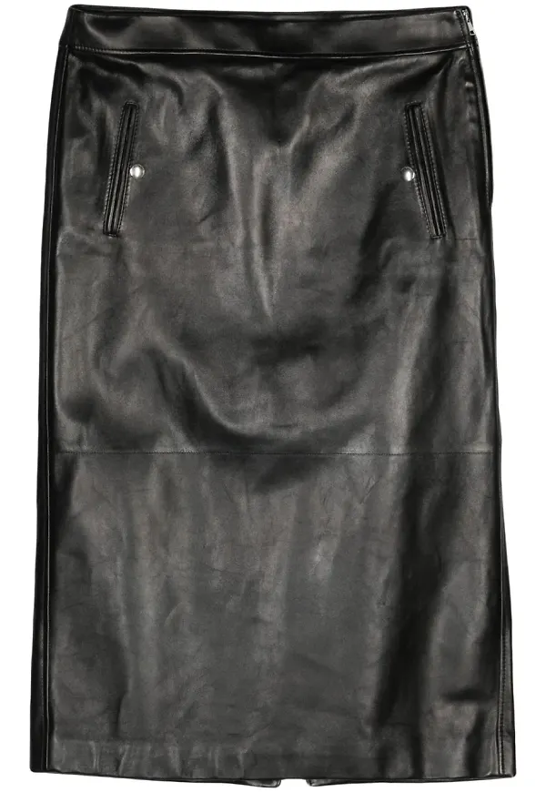 Alexander McQueen skinnkjol med låg midja - Svart
