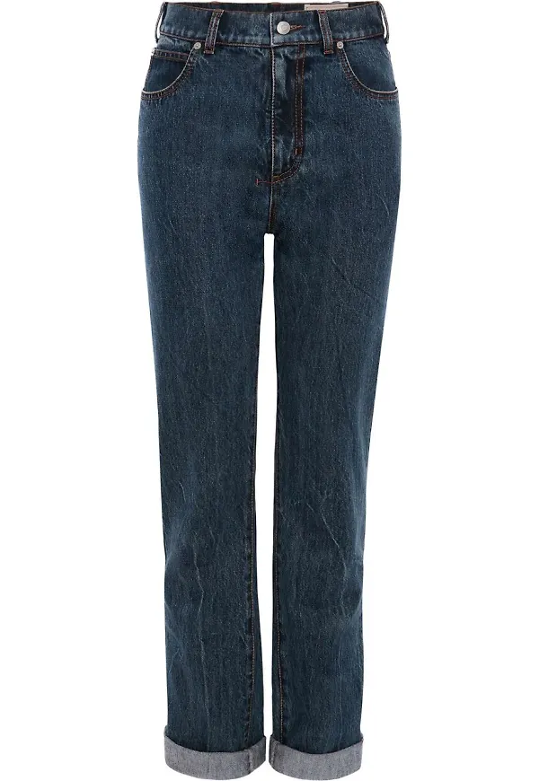 Alexander McQueen slim fit-jeans - Blå