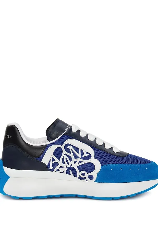 Alexander McQueen sneakers med färgblock - Blå