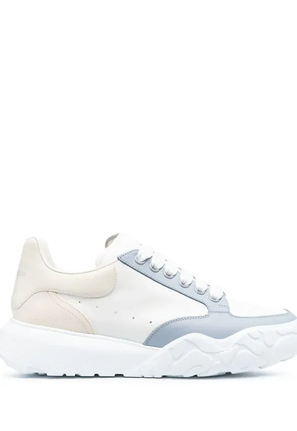 Alexander McQueen sneakers med färgblock - Vit