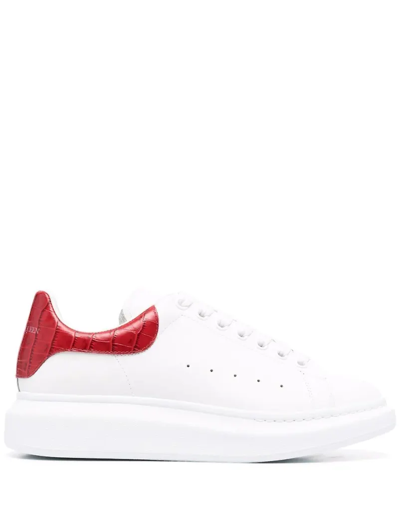 Alexander McQueen sneakers med skotskrutig detalj - Vit